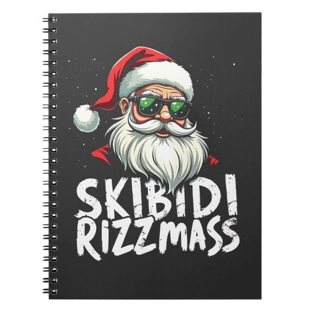 Skibidi Rizzmas Funny Gen Alpha Slang jul Anteckningsbok (Framsidan)