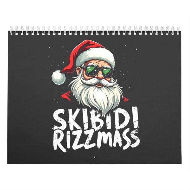 Skibidi Rizzmas Funny Gen Alpha Slang jul Kalender (Omslag)
