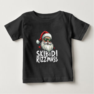 Skibidi Rizzmas Funny Gen Alpha Slang jul T Shirt