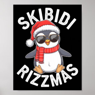 Skibidi Rizzmas Funny julsäsong P Poster