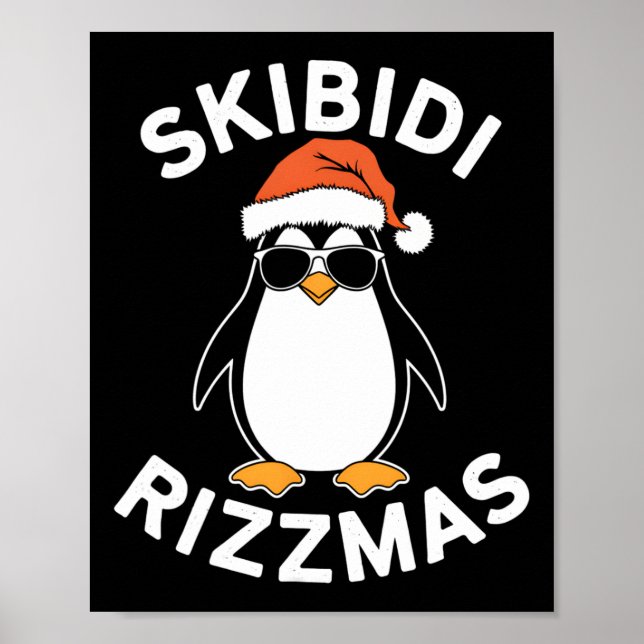 Skibidi Rizzmas Funny julsäsong P Poster (Framsidan)