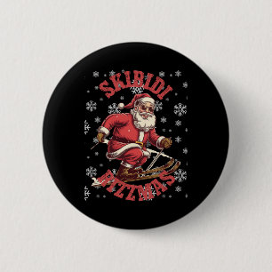 Skibidi Rizzmas Funny Santa Rizz jul Ski San Knapp