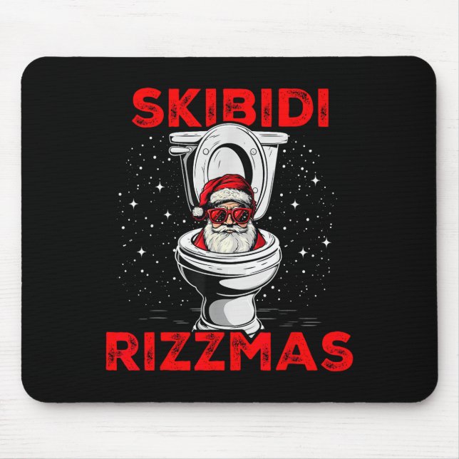 Skibidi Rizzmas Funny Santa Toilet White Elephant  Musmatta (Framsidan)
