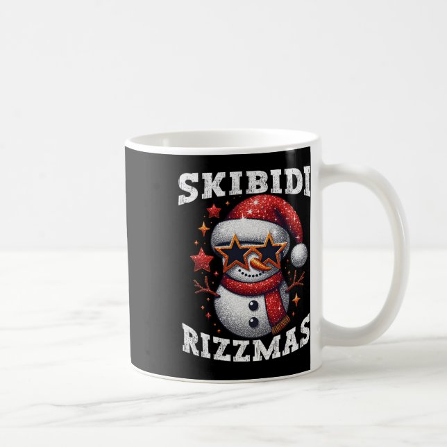 Skibidi Rizzmas Gen Alpha Slang Funny jul Sn Kaffemugg (Höger)