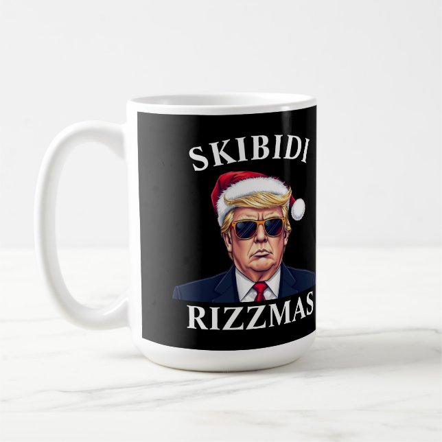 Skibidi Rizzmas gör jul Underbar igen Julafton Kaffemugg (Vänster)