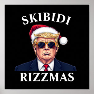 Skibidi Rizzmas gör jul Underbar igen Julafton Poster
