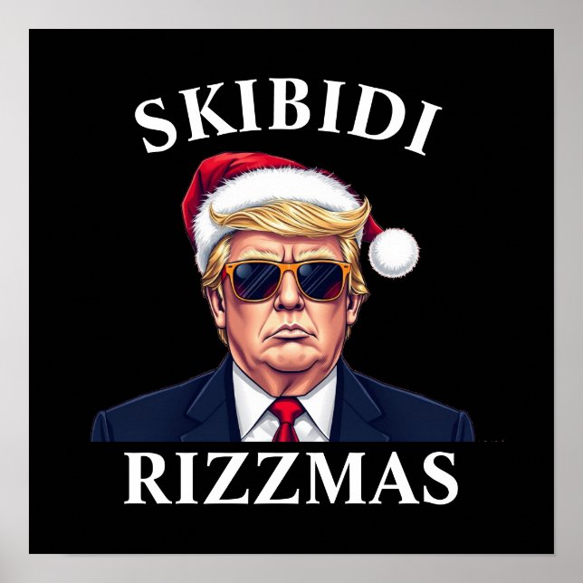 Skibidi Rizzmas gör jul Underbar igen Julafton Poster (Framsidan)