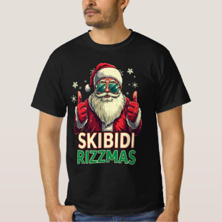 Skibidi Rizzmas jul Jultomten Charismas T Shirt