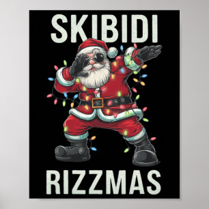 Skibidi Rizzmas jul Jultomten Merry Rizz M Poster