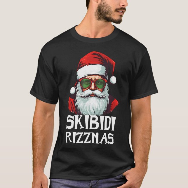 Skibidi Rizzmas jul Rizz Jultomten Charism T Shirt (Framsida)