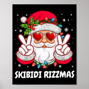 Skibidi Rizzmas jul rolig jultomte jul pyjamas P Poster