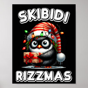 Skibidi Rizzmas Roliga Gen Alpha Slang Jul Pe Poster