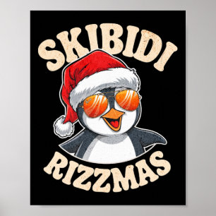 Skibidi Rizzmas Roliga Gen Alpha Slang Jul Pe Poster
