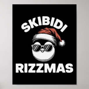 Skibidi Rizzmas Roliga Gen Alpha Slang Jul Pe Poster