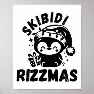 Skibidi Rizzmas Roliga Gen Alpha Slang Jul Pe Poster