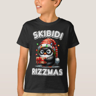 Skibidi Rizzmas Roliga Gen Alpha Slang Jul Tomte T Shirt