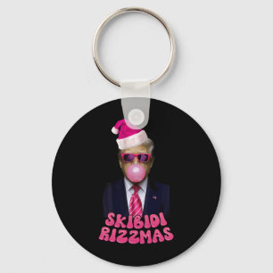 Skibidi Rizzmas Rosa - Trump Bubble Gum Ch Nyckelring