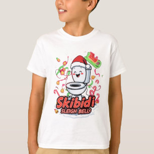 Skibidi Sleigh Bells gen Alpha meme jul T Shirt