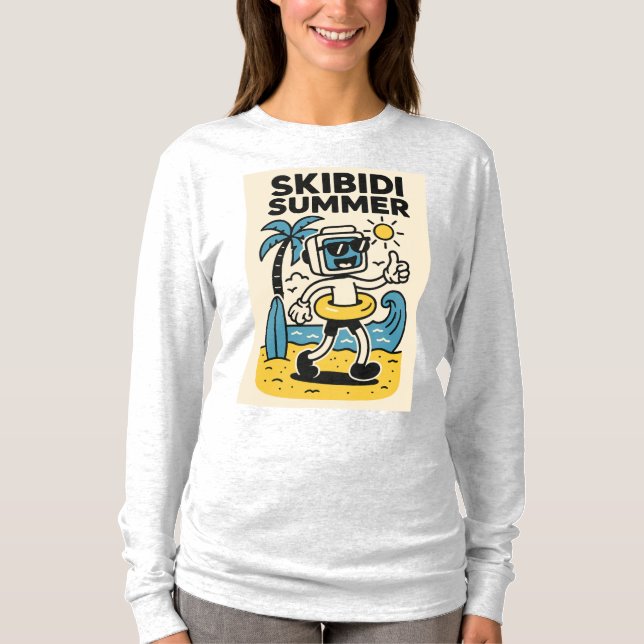 Skibidi Summer T Shirt (Framsida)