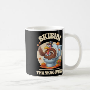 Skibidi Thanksgiving Funny Meme Skibidi Toilet Tur Kaffemugg