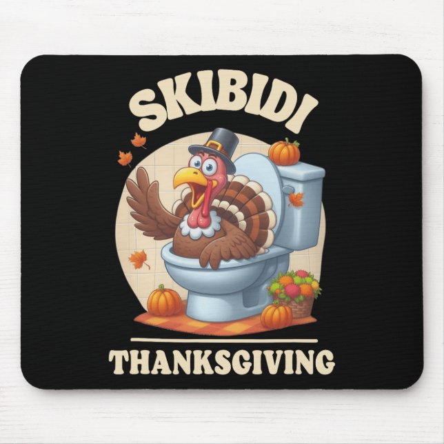 Skibidi Thanksgiving Funny Meme Skibidi Toilet Tur Musmatta (Framsidan)