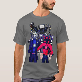 Skibidi Toilet Camera man Speaker man TV man Kawai T Shirt
