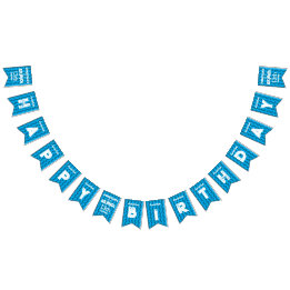 Skibidi Toilet Födelsedagsfest Bunting Flagga Bann