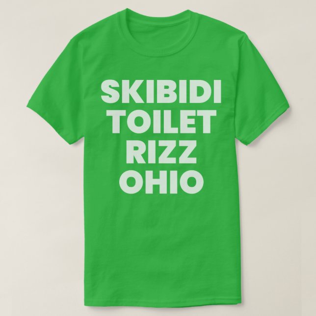 Skibidi Toilet Rizz Ohio T Shirt (Design framsida)