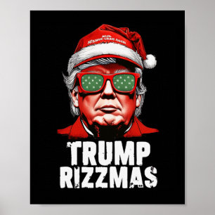 Skibidi Trump Rizzmas jul Rizz Jultomten C Poster