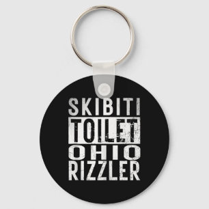 Skibiti Toilet Ohio Rizzler Gen Alpha Slang Influe Nyckelring