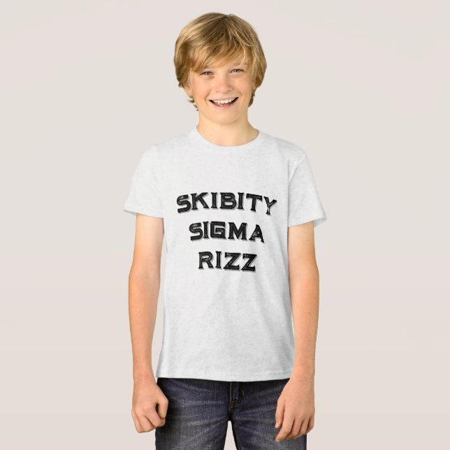 Skibity Sigma Rizz: Charms befälhavare T Shirt (Framsida Full)