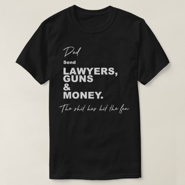 Skicka advokatvapen och pengar Premium T Shirt (Design framsida)