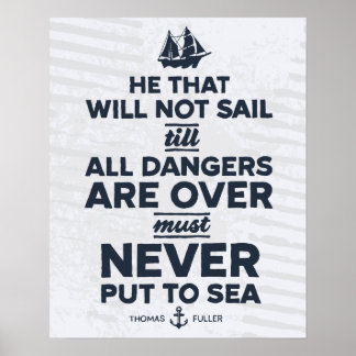 Skicka aldrig till havet - Skriv ut Poster