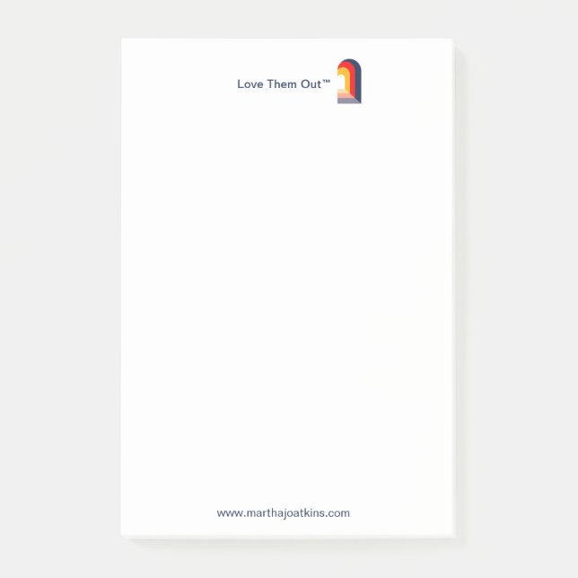 Skicka anteckningen för kärlek ut dem post-it block (Framsida)