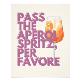 Skicka Aperol Spritz-utskriften | Italienska Cockt Fototryck