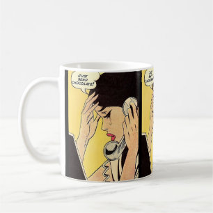 Skicka bara konst för choklad-Vintage Kaffemugg
