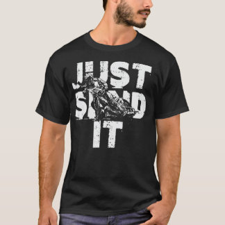 Skicka bara Motocross-Coolan för motorcykel Dirt B T Shirt