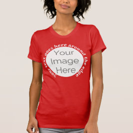 skicka bilden hit, anpassningsbar på foto t shirt