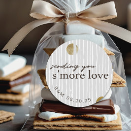 Skicka Bröllopsfesten Smore Kärlek-favoriter Runt Klistermärke