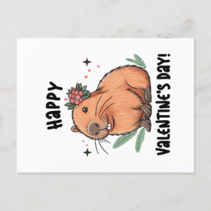 Skicka Capybara Kärlek på Alla hjärtans dag Vykort