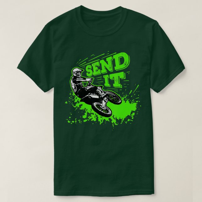 Skicka den till Gift Funny Dirt Bike Motocross MX  T Shirt (Design framsida)