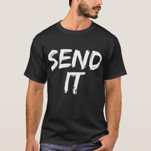 Skicka det smulorliga Dirt Bike Fläkt Gift T Shirt