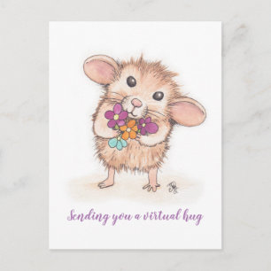 Skicka dig ett Virtuellt vykort för hug-mus