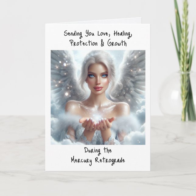 Skicka dig Kärlek under kvicksilvernedbrytning Kort (Framsida)