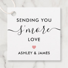 Skicka dig mer Kärlek Märkre, Bröllop Rosa Gåvor Etiketter