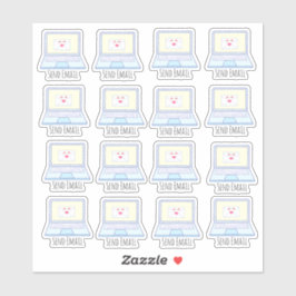 Skicka e-post till bärbar dator klistermärken