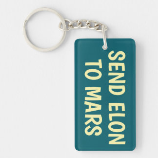 Skicka Elon till Mars Keychain