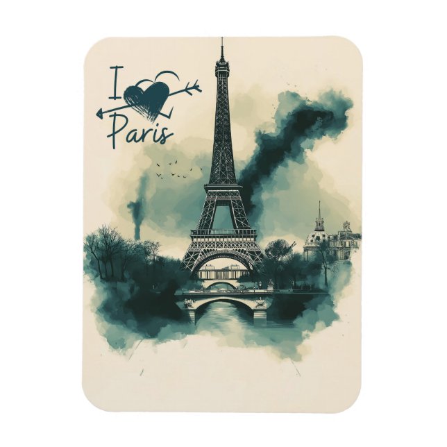 Skicka en Biet i Paris med dig - Eiffel Torn Magnet (Vertikal)