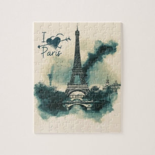 Skicka en Biet i Paris med dig - Eiffel Torn Pussel