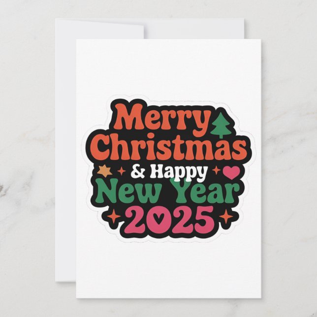 Skicka en gnista av glädje: Platt julkort (Framsida)